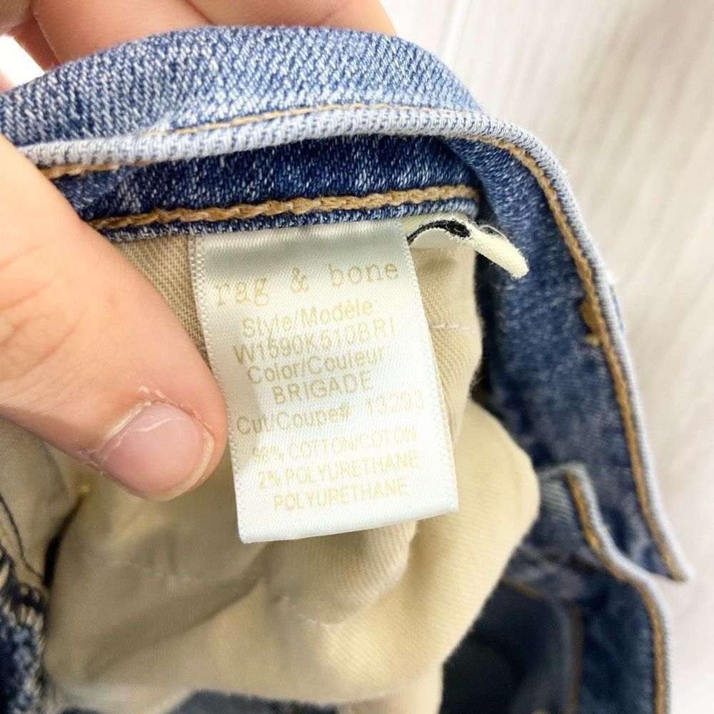 Rag And Bone Women's Brigade Light Wash Distressed The Dre Jeans Size 29 - Picture 7 of 7